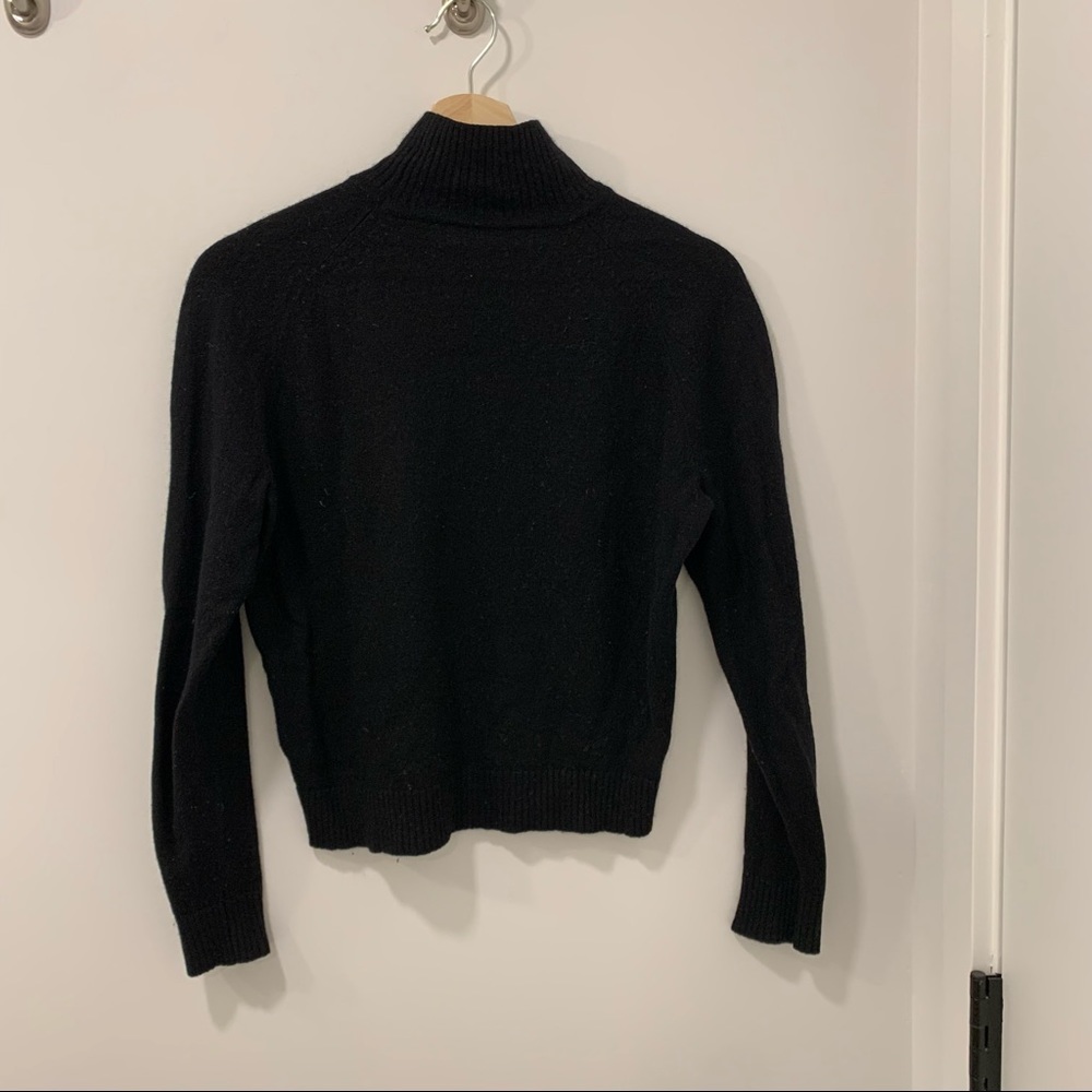 Babaton Black Cashmere Turtleneck